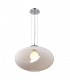 Modern Hanging Pendant White 1 Light  with Milk Shade, E27 - 1