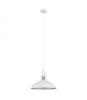 Industrial And Retro Hanging Pendant White 1 Light , E27 - 2