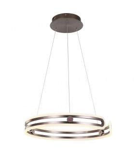 Modern LED Hanging Pendant Coffee, Warm White 3000K 4830lm Dimmable - 1