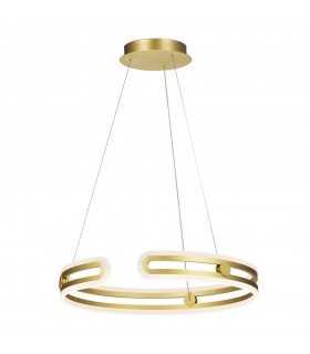 Modern LED Hanging Pendant Golden, Warm White 3000K 4830lm Dimmable - 1