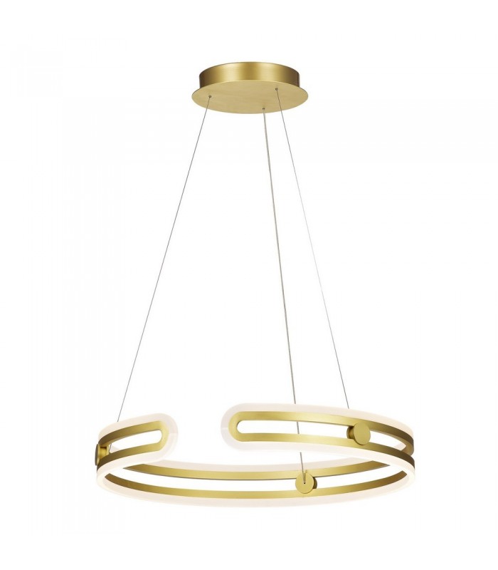 Modern LED Hanging Pendant Golden, Warm White 3000K 4830lm Dimmable - 1