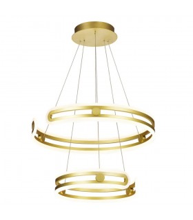 Modern LED Hanging Pendant Golden, Warm White 3000K 5180lm Dimmable - 1
