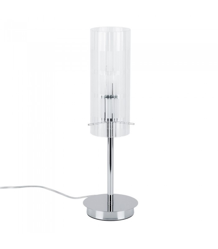Modern Table Lamp Chrome 1 Light  with Clear Shade, E27 - 1