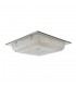 Modern LED Flush Ceiling Light Chrome, Silver, Warm White 3000K 2900lm - 1