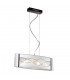 Modern Hanging Pendant Chrome 4 Light  with Clear Shade, G9 - 1