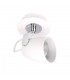 Modern Spotlights Chrome, White 1 Light  with White Shade, GU10 - 1