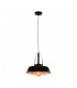 Modern Hanging Pendant Black 1 Light  with Black, Gold Shade, E27 - 4
