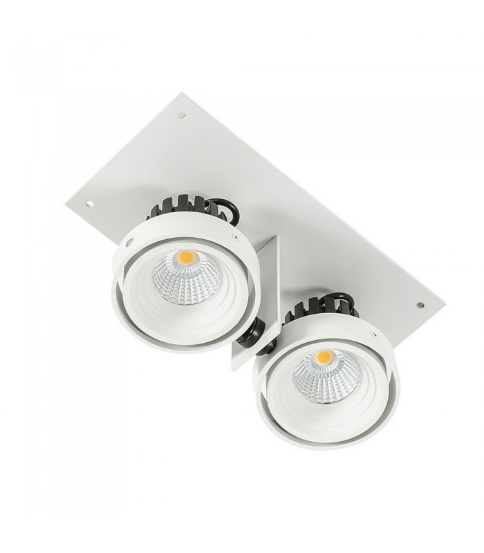 Modern Technical LED Recessed Ceiling White, Black, Cool White 4000K 1770lm - 3