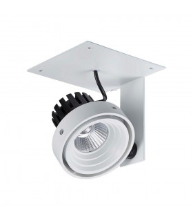 Modern Technical LED Recessed Ceiling White, Black, Cool White 4000K 980lm - 1