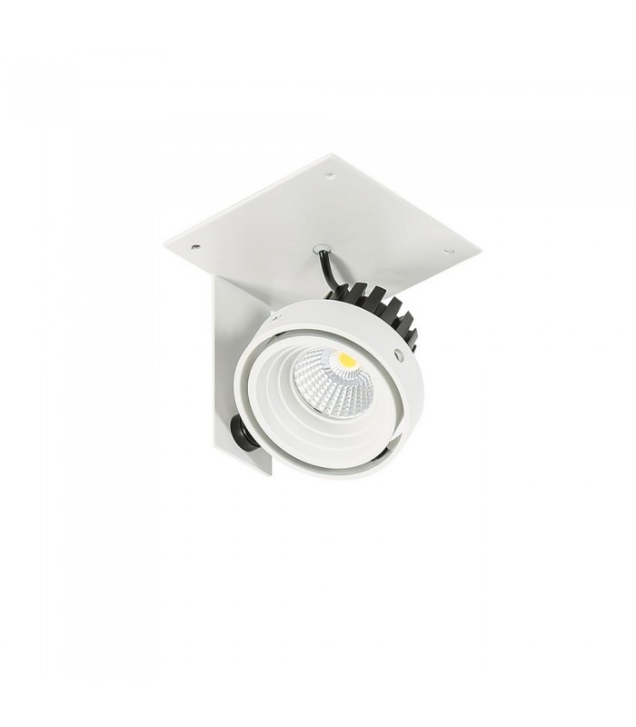 Modern Technical LED Recessed Ceiling White, Black, Cool White 4000K 980lm - 4