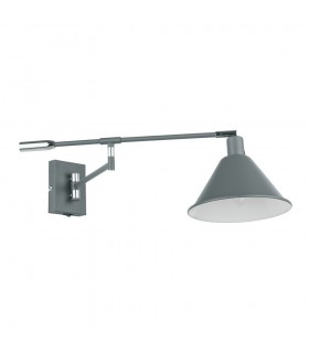 Industrial And Retro Wall Lamp Graphite 1 Light , E14 - 1