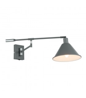 Industrial And Retro Wall Lamp Graphite 1 Light , E14 - 2