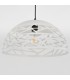 Modern Hanging Pendant White Matt 1 Light  with Steel Shade, E27 - 3
