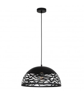 Modern Hanging Pendant Black 1 Light , E27 - 2