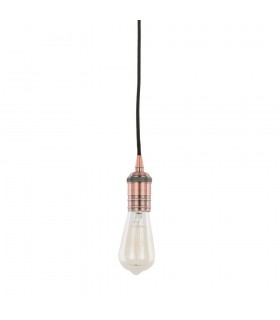 Modern Hanging Pendant Lamp Holders Red Copper 1 Light , E27 - 1