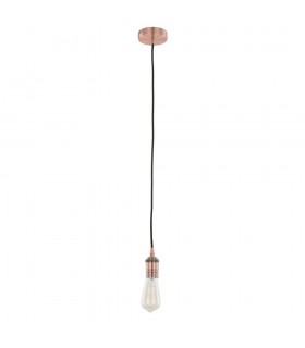 Modern Hanging Pendant Lamp Holders Red Copper 1 Light , E27 - 2