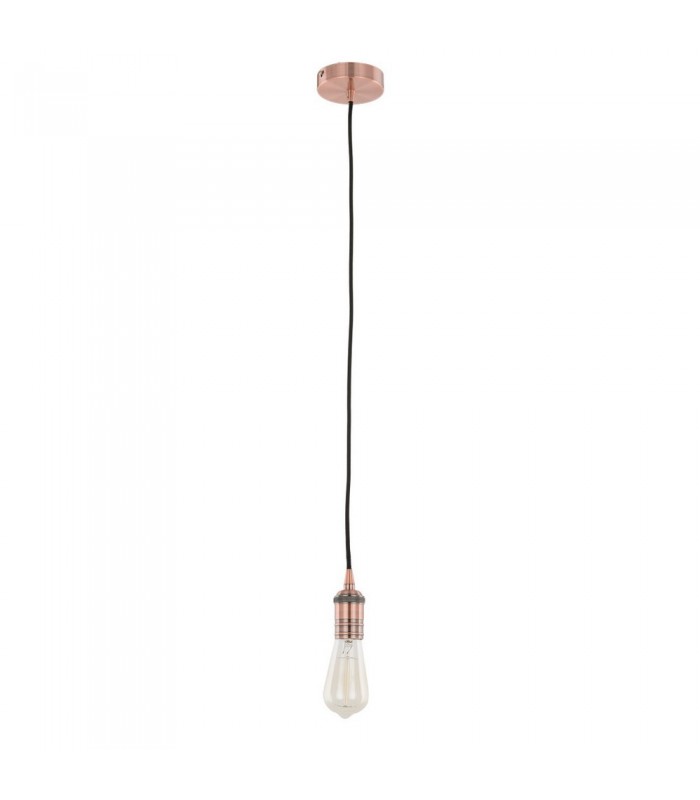 Modern Hanging Pendant Lamp Holders Red Copper 1 Light , E27 - 2