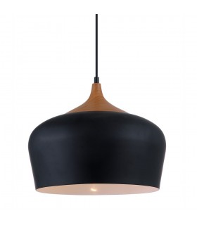 Modern Hanging Pendant Black 1 Light , E27 - 1
