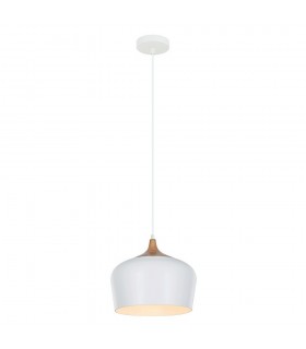 Modern Hanging Pendant White 1 Light , E27 - 2