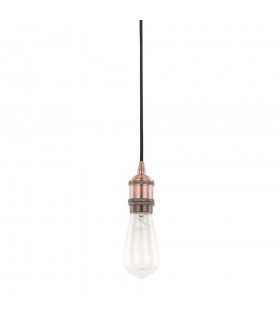 Modern Hanging Pendant Lamp Holders Red Copper 1 Light , E27 - 1