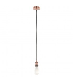 Modern Hanging Pendant Lamp Holders Red Copper 1 Light , E27 - 2