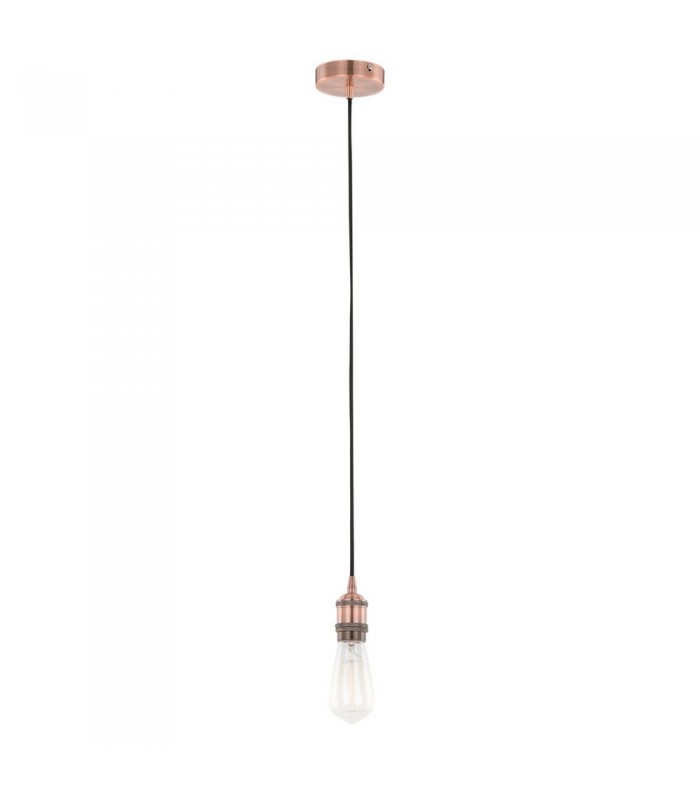 Modern Hanging Pendant Lamp Holders Red Copper 1 Light , E27 - 2
