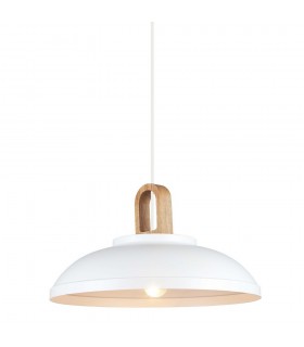 Modern Hanging Pendant White 1 Light , E27 - 1