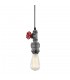 Industrial And Retro Hanging Pendant Grey 1 Light , E27 - 1