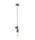 Industrial And Retro Hanging Pendant Grey 1 Light , E27 - 2
