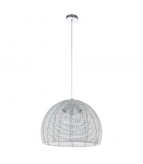 Modern Hanging Pendant Fixed Chrome 3 Light , E27 - 2
