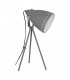 Industrial And Retro Floor Lamp Satin Grey 1 Light  with Grey Shade, E27 - 1