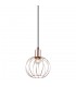 Industrial And Retro Hanging Pendant Black 1 Light  with Copper Shade, E27 - 1