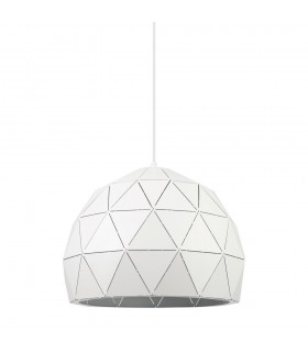 Modern Hanging Pendant White 1 Light , E27 - 1