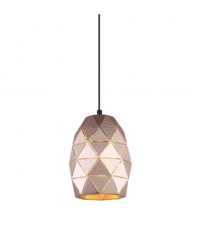 Modern Hanging Pendant Golden Champagne 1 Light , E27 - 1