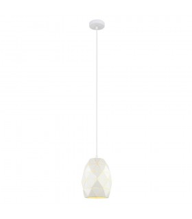 Modern Hanging Pendant White 1 Light , E27 - 2