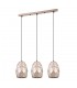 Modern Hanging Pendant Golden Champagne 3 Light , E27 - 2