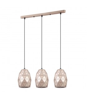Modern Hanging Pendant Golden Champagne 3 Light , E27 - 2