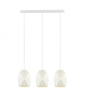 Modern Hanging Pendant White 3 Light , E27 - 1