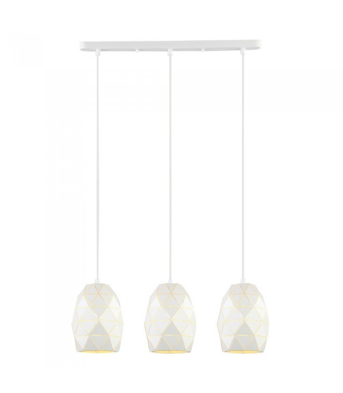 Modern Hanging Pendant White 3 Light , E27 - 1