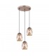Modern Hanging Pendant Golden Champagne 3 Light , E27 - 1