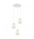 Modern Hanging Pendant White 3 Light , E27 - 1