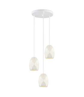 Modern Hanging Pendant White 3 Light , E27 - 1