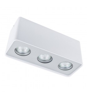 Modern Surface Mounted White 3 Light  LED, GU10 - 1