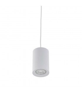 Modern Hanging Pendant White 1 Light  LED, GU10 - 1