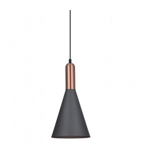 Modern Hanging Pendant Gray, Copper 1 Light , E27 - 1