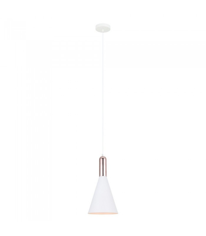 Modern Hanging Pendant White, Copper 1 Light , E27 - 2