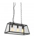 Industrial And Retro Hanging Pendant Black Matt 3 Light , E27 - 1