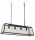 Industrial And Retro Hanging Pendant Black Matt 4 Light , E27 - 1