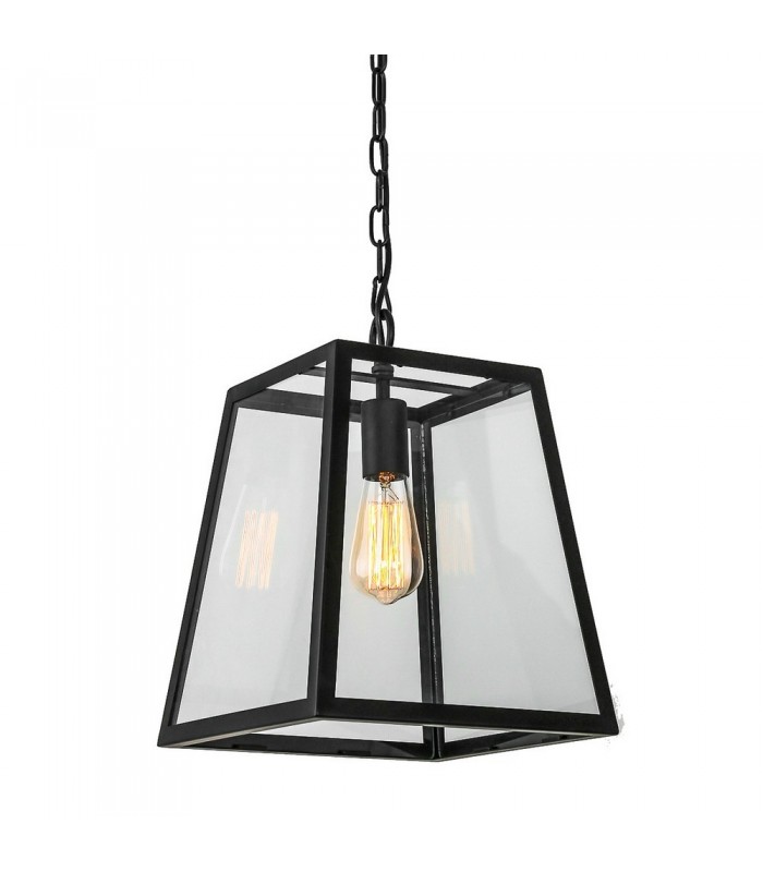 Industrial And Retro Hanging Pendant Black Matt 1 Light , E27 - 1