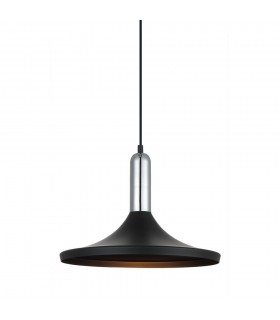 Modern Hanging Pendant Black 1 Light , E27 - 1